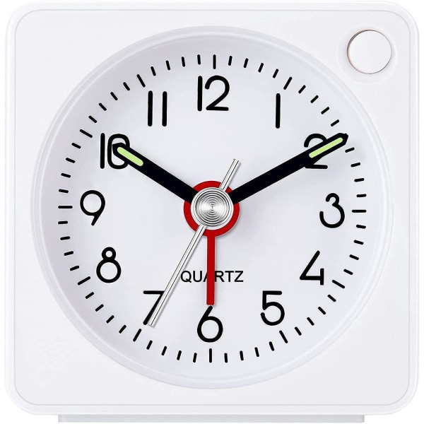 Ny Bärbar Mini Travel Small Alarm Clock Mute Fyrsegments Bb Alarm Snooze Light Student Skrivbordsklocka