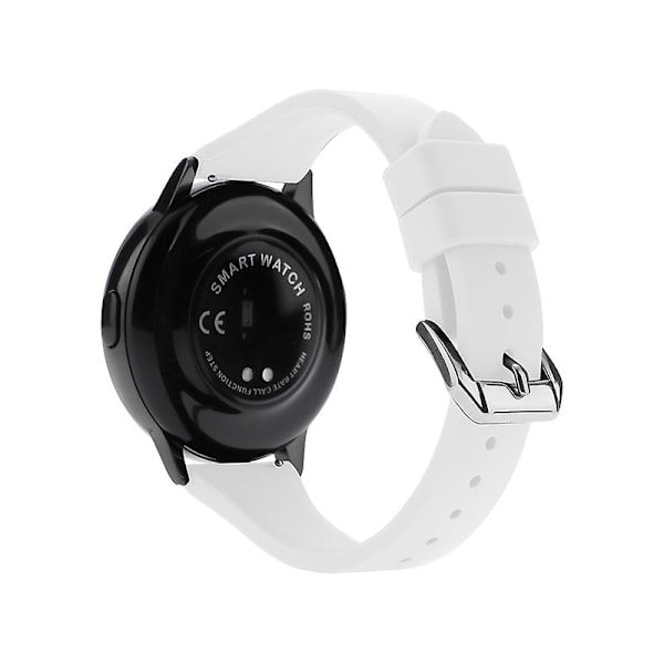Vit Vit Silikon Klockarmband 22mm