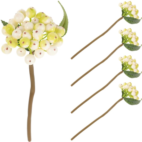 5 st Hög Simulering Bärstjälk Dekoration Blomsterarrangemang Bärprydnad Högtidsfest Dekor