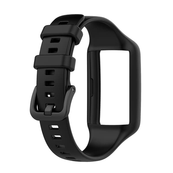 Sort Sort kompatibel med Huawei Band 7 / 6 Pro / 6 Silikone Urrem