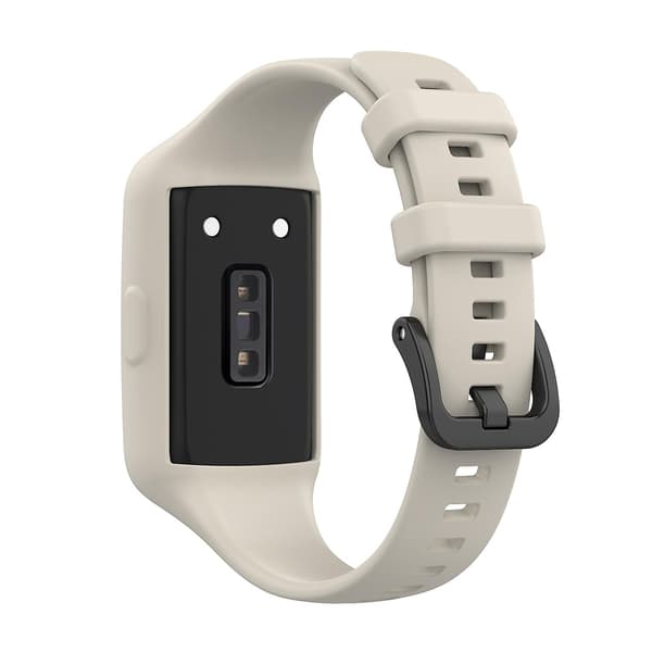 Grå Grå Silikone Urrem kompatibel med Huawei Band 7
