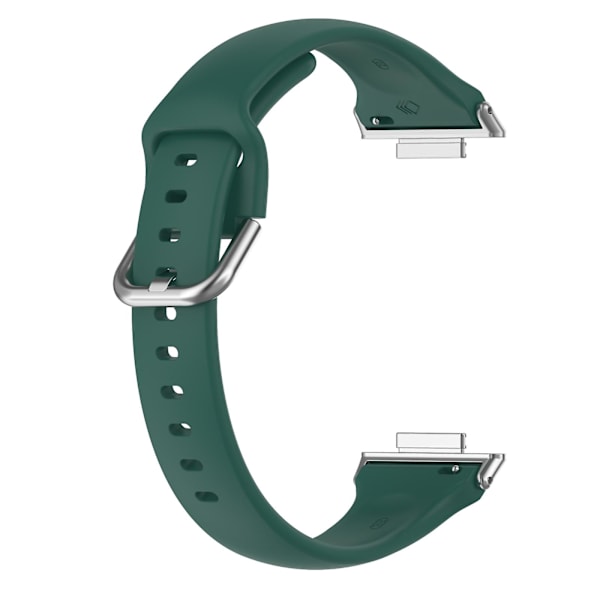 Green Green yhteensopiva Huawei Watch Fit 2 silikonirannekkeen kanssa, koko: s