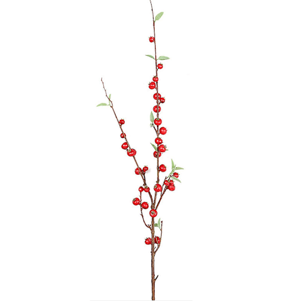 Simulerad fruktgren blåbär frukt lyckofrukt röd fruktgren bär hemdekoration ornament järnek frukt röd Konstgjord Flora