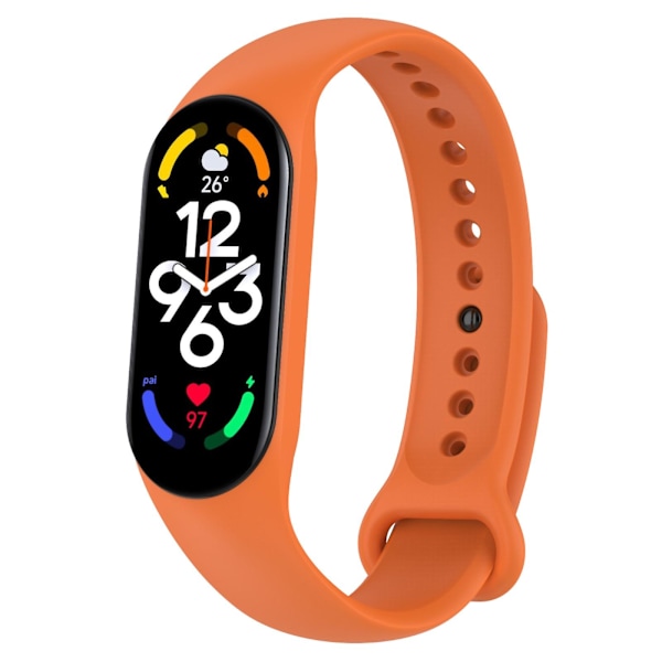 Silikone Urrem kompatibel med Xiaomi Mi Band 7 kompatibel med Xiaomi Mi Band 7 / 7nfc / 6 / 6 Nfc / 5 / 5 Nfc / Amazfit Band 5