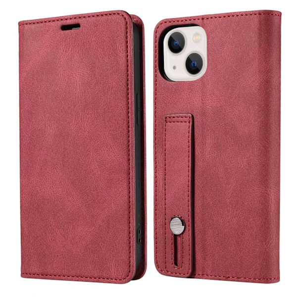 Etui til iPhone 13 Pro Max rød håndleddsflip