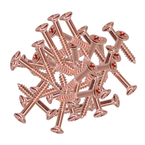 40-pack Gitarr Humbucker Pickup Ring Monteringsskruvar Gitarrdelar Röd Koppar