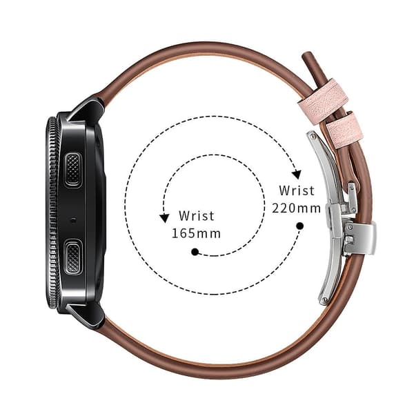 Rosa Rosa kompatibel med Huawei Watch Gt2e Läderarmband