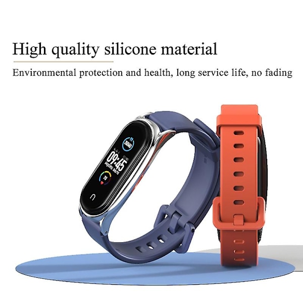 Rosa Roséguld Rosa Roséguld Silikon Armband kompatibelt med Xiaomi Mi Band 6 / 5