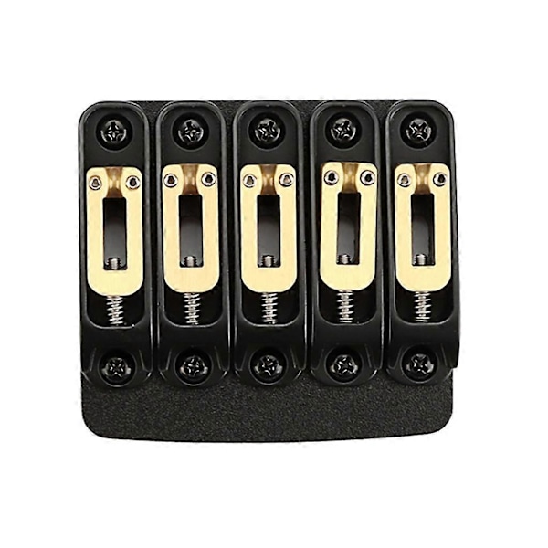 5-strengs elektrisk bassbro svart kobber sadel bro tailpieces for gitar
