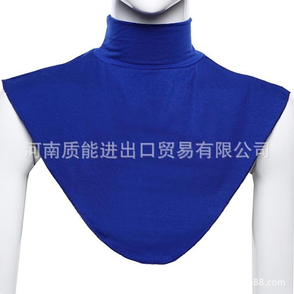 Dame falsk krage Avtakbar halv Vinter Skjerf Skjerf Modal F Blue