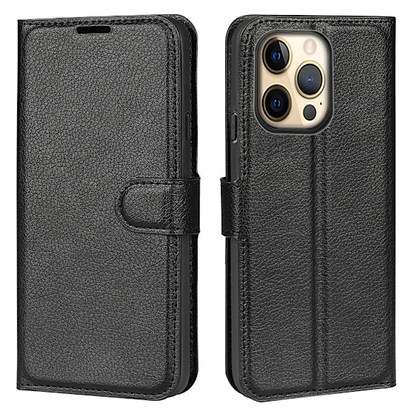 Etui til iPhone 16pro sort Flip Tilpasning