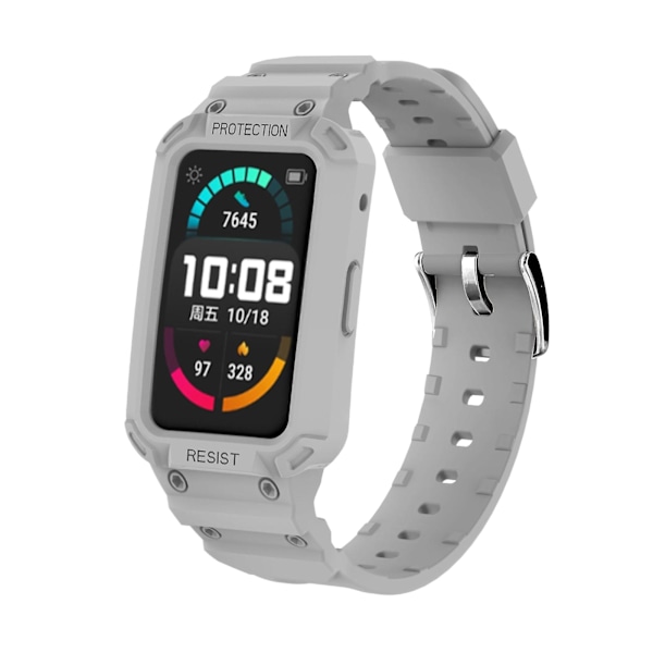 Ljusgrått TPU-armband kompatibelt med Huawei Watch Fit / Honor Watch Es
