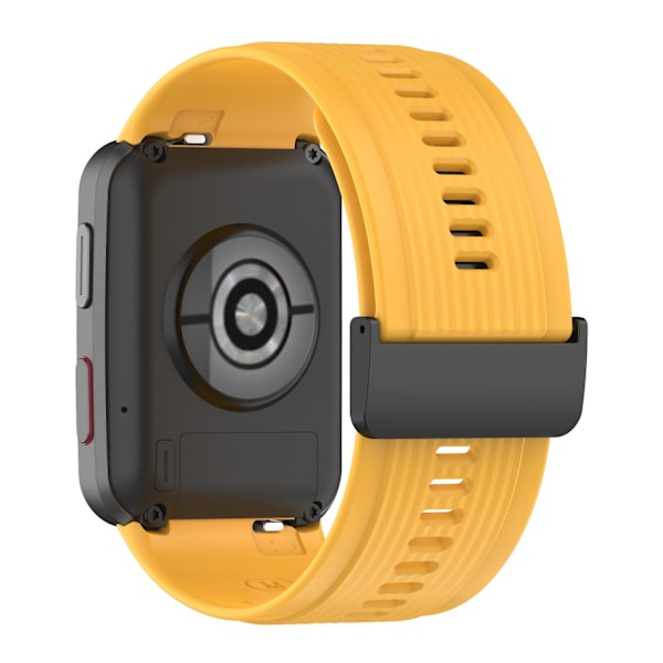 Gul Gul Silikon Klokkereim Med Spenne kompatibel med Huawei Watch D