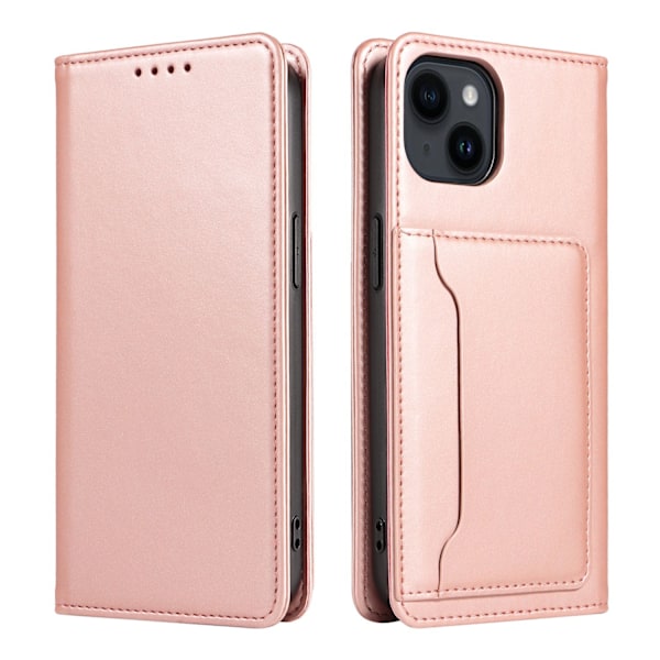 Fodral för iPhone 16pro Roséguld Mjuk Flip
