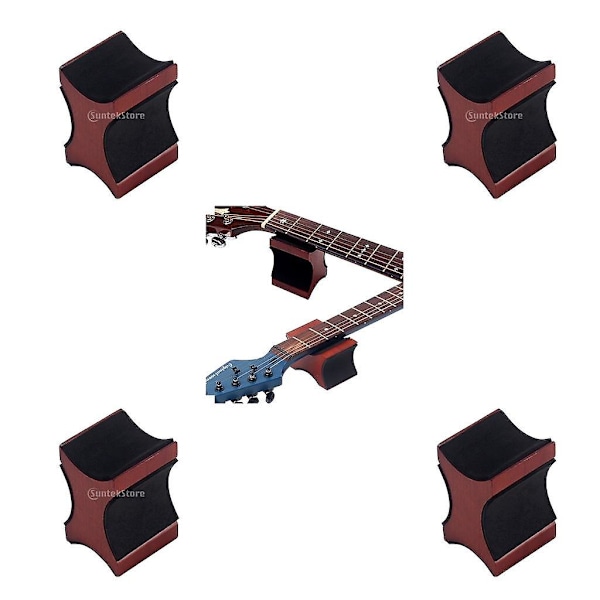 4x Gitarrhalsstöd Gitarrbas Rengöring Stränginstrument Luthierverktyg