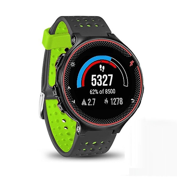 Sort Grøn Sort Grøn kompatibel med Garmin kompatibel med erunner 235 Tofarvet Urrem