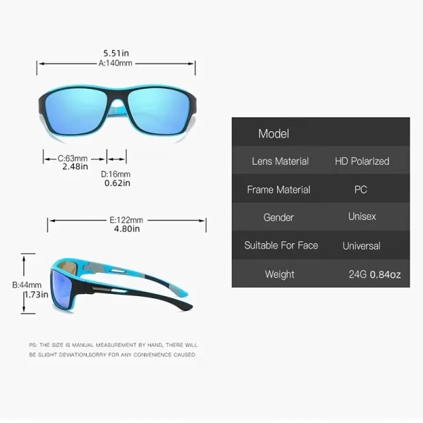 Sportsolglasögon Färgglada film i ett stycke vindtäta färgglada solglasögon utomhus dammtäta ögonskyddsglasögon för ridning Plaid gray sheet
