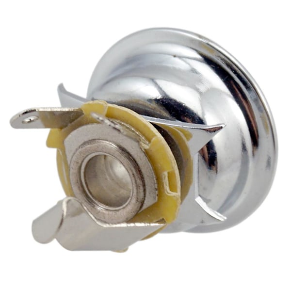 5x6.35mm 1/4\" Jack Plugg Sokkel Utgangsplate for TL Gitar Sølv