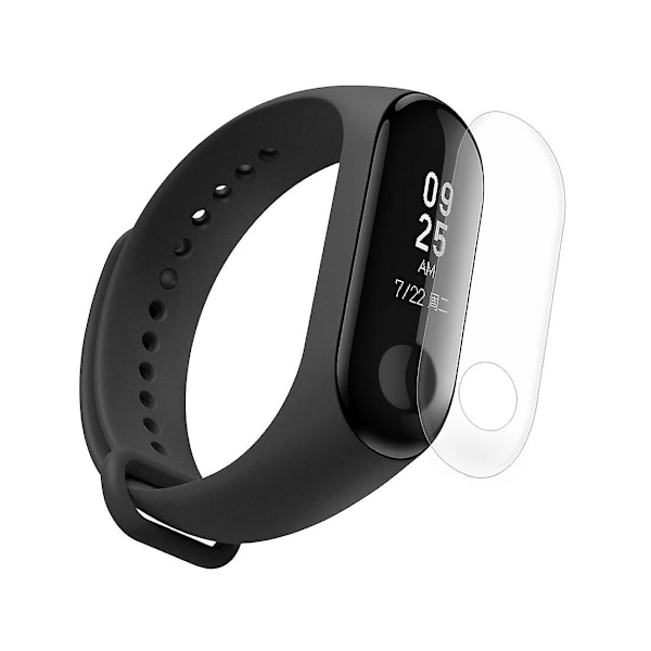 Svart Svart Silikon Armbandsrem kompatibel med Xiaomi Mi Band 3