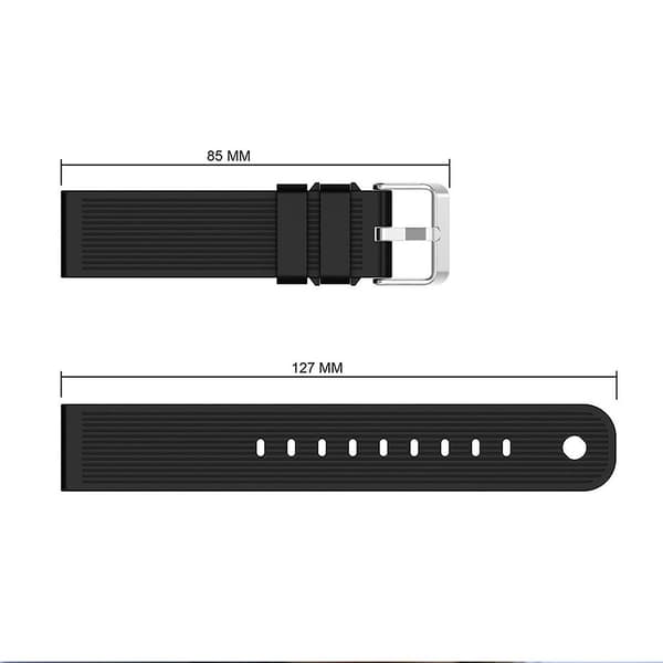 Grå Grå Silikone Armbåndsrem Urrem kompatibel med Garmin Vivoactive 3