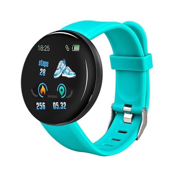 Blood Pressure Fitness Tracker - Rund Smart Watch För roid Green
