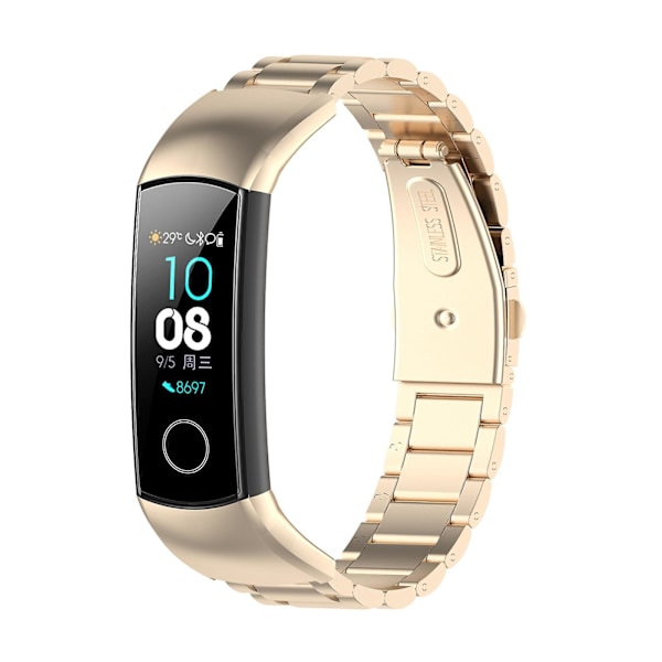 Champagne Champagne Stål Klokkereim kompatibel med Huawei Honor Band 4 (crs-b19) kompatibel med Honor Band 4