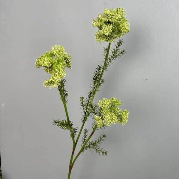 Konstgjord Blomsterlök Blomster Spets Maskros Plast Falsk Blomma Heminredning 3-Huvud Stor Spets Bröllopsrekvisita Flocked three-head large lace green