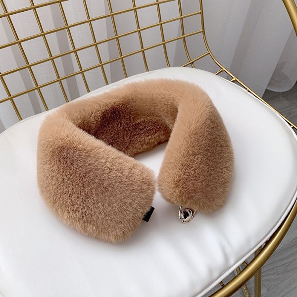 Dame falsk krage Avtakbar halv turtleneck Skjult krok a P Apricot Default
