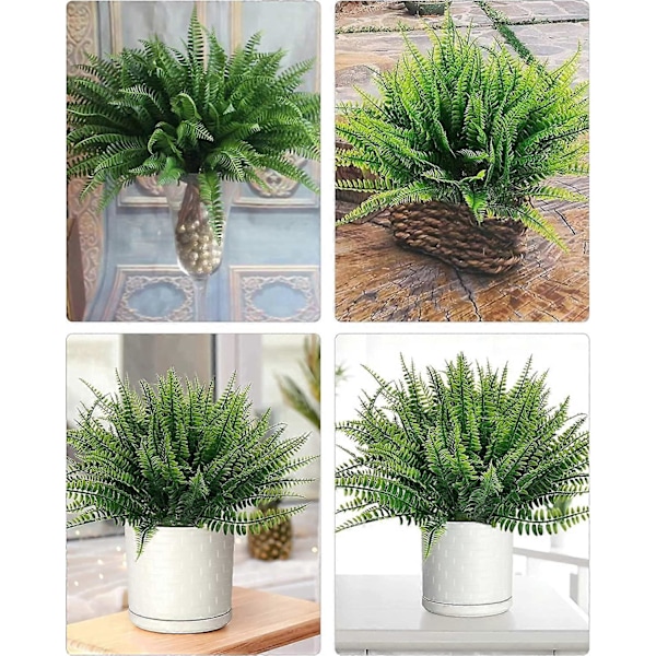 10 Bunter Kunstige Lavendelblomster Kunstige Blomster og Planter UV-bestandig Plast Lilla Falsk for Hjemmeinnredning Vårhage Gård Green Stem 12 Pcs