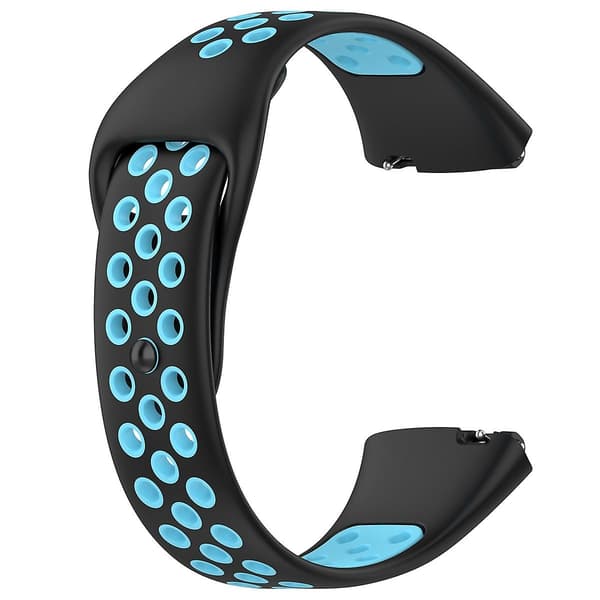 Sort Blå Sort Blå Silikone Urrem kompatibel med Redmi Watch 3 Lite / Watch 3 Active