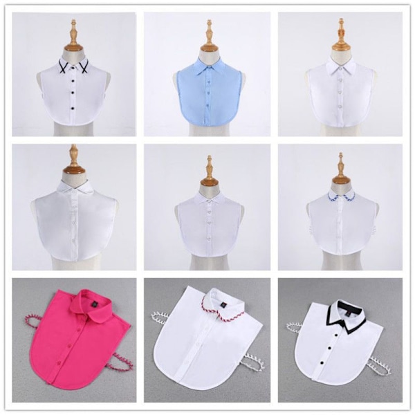 Naisten tekoviuluset St-up Viuluset Yhteensopiva Pitsi Kevät, Syksy White lace stand collar-average size