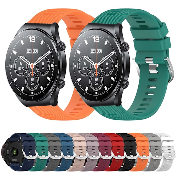 Keskiyönsininen pehmeä silikoninen kellon ranneke, yhteensopiva Xiaomi Mi Watch S1:n kanssa