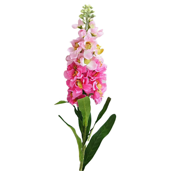1 stk. Kunstig Blomst Livagtig Boligdekoration DIY Falsk Violet Blomstergren Fotograferingsrekvisit til Bryllup Pink White
