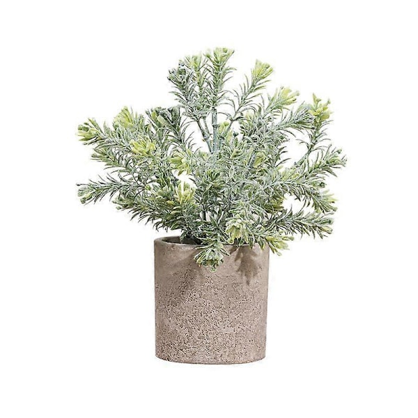 Kunstige planter med blomsterpotter, små blomsterpotter, kontor desktop dekoration, falske planter, hjemmekontor interiør dekoration (DS555)