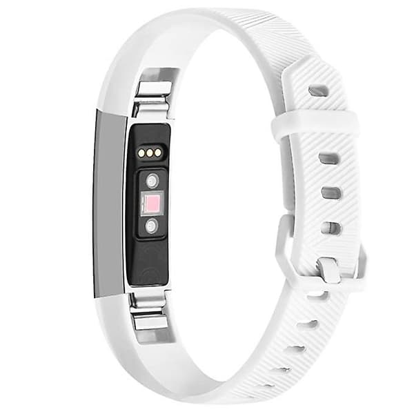Hvid Hvid Ensfarvet Silikone Armbåndsrem