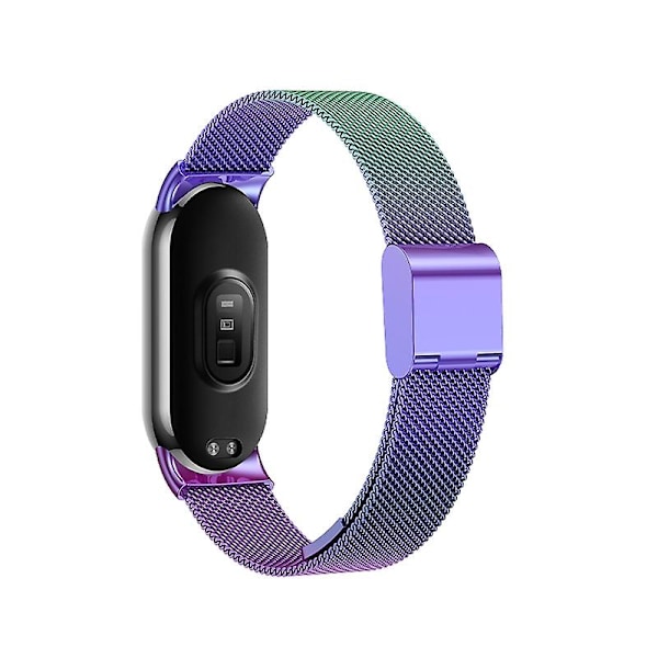 Fargerik spenne metallklokkereim kompatibel med Xiaomi Mi Band 8