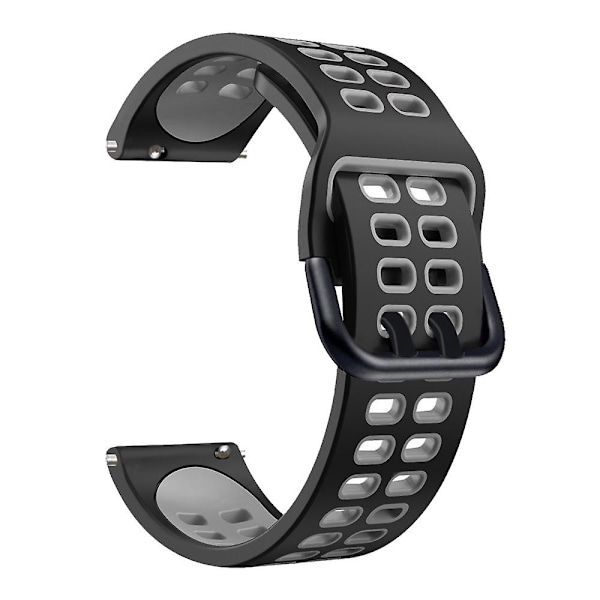 Svart Grå Svart Grå Silikonklokkereim kompatibel med Huawei Watch Gt Runner