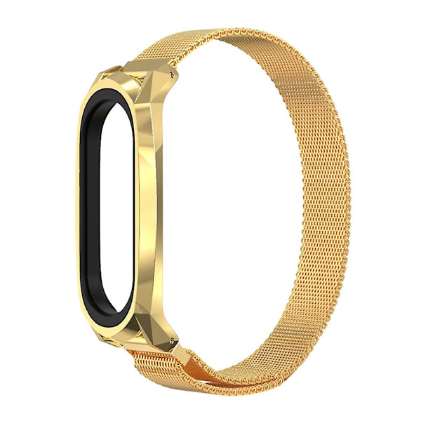 Guld Guld kompatibel med Xiaomi Mi Band 6 / 5 / 4 / 3 Rustfrit Stål Urrem