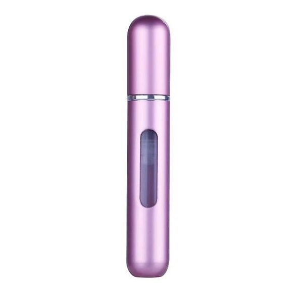 Portabel mini påfyllningsbar parfymflaska spray 8 ml matte pink