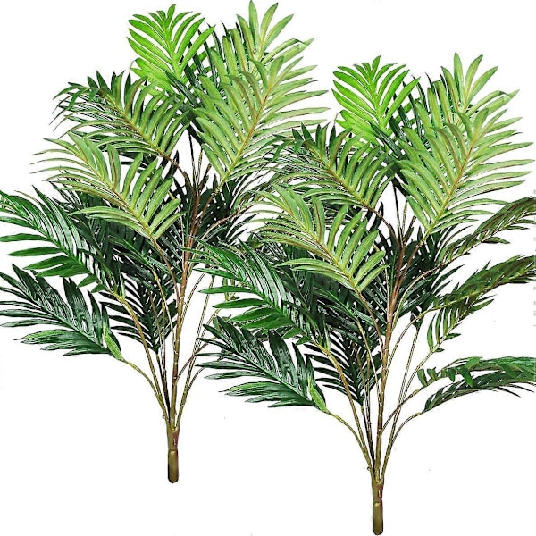 Konstgjorda Växter Palmblad Grön Grönska Träd Faux Fake Tropiska Stora Blad 2