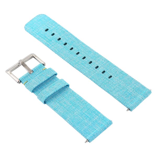Sky Blue Sky Blue Anvas håndleddsrem kompatibel med Fitbit Versa / Versa 2