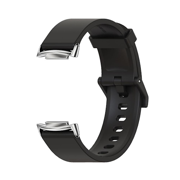 Sort Sort Mijobs Silikone Urrem kompatibel med Fitbit Charge5