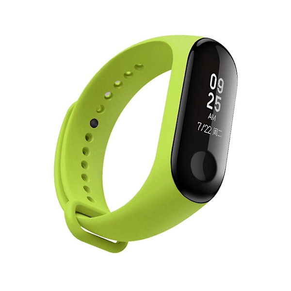 Grönt silikonarmband kompatibelt med Xiaomi Mi Band 3