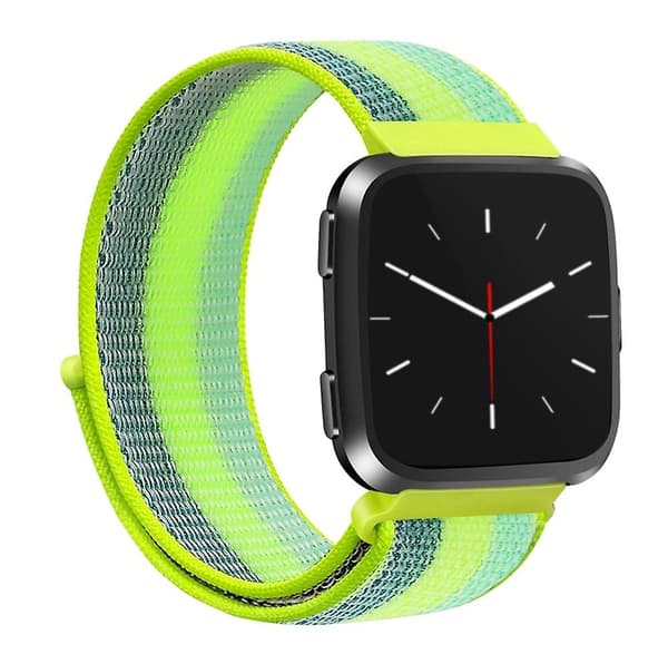 Pollen Yellow Pollen Yellow Nylonrem kompatibel med Fitbit Versa 1 / 2