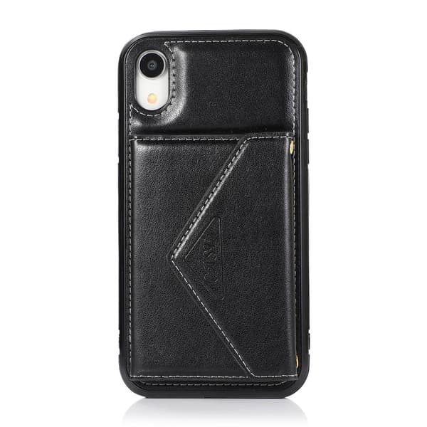 Etui til iPhone iPhone 14 6.1 svart lommebok med kortholder