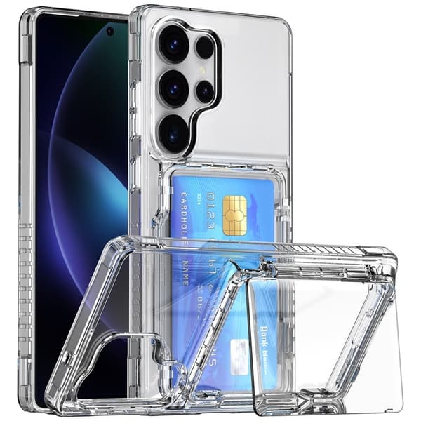 Etui til iPhone 15 6.1 transparent Øl Flip Wallet med kortholder
