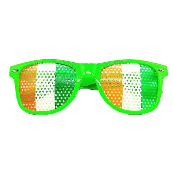 Nya solglasögon Roliga Selfie rekvisita Gröna glasögon Cosplay Prom Clover Glasögon Bågar