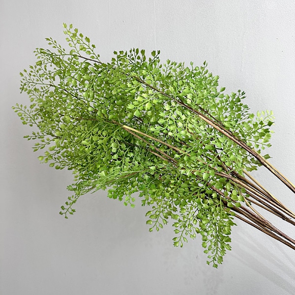 Simuloitu vihreä kasvin lehti pehmeäkosketus saniaisen lehdet kukka-asetelmiin 33 Asparagus fern