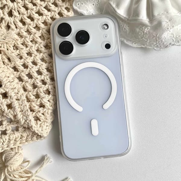 Etui til iPhone 13 Pro Max Magnetisk Slank Profil Hvid Noz29037