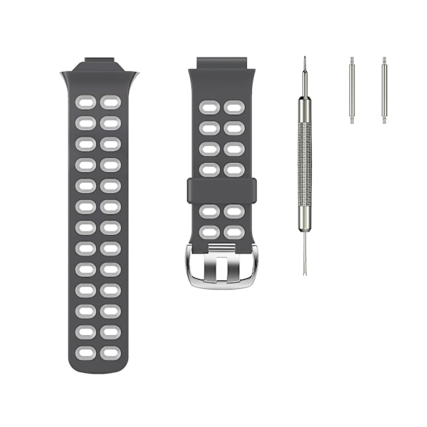 Grå Lys Grå Grå Lys Grå kompatibel med Garmin kompatibel med erunner 310xt Silikon Klokkereim